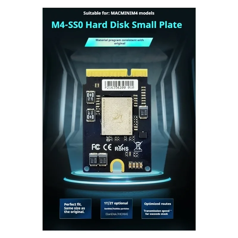 

Full Flash for Mac mini M4 expansion 1TB 2TB hard disk M4Pro SSD small board built-in module