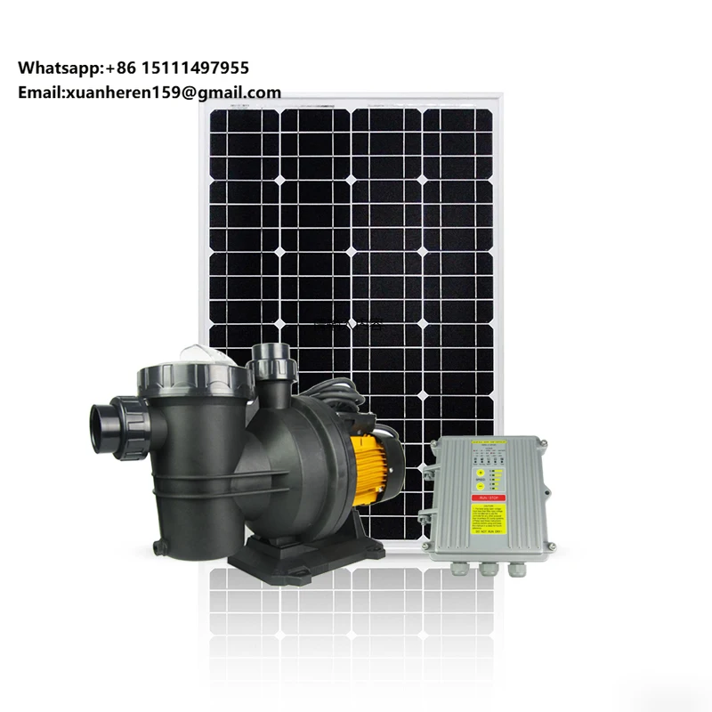 

Бесщеточный солнечный водяной насос 48В 500Вт для бассейнов с технологией управления MPPT и низким давлением