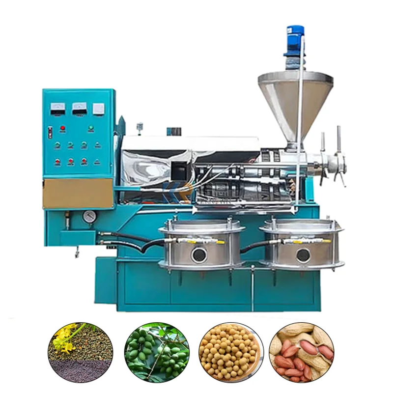 2023 Soybean Sunflower Oil Pressers Extraction Peanut Pressing Machine Filter Corn Plant Cooking Screw Oil Press Machine