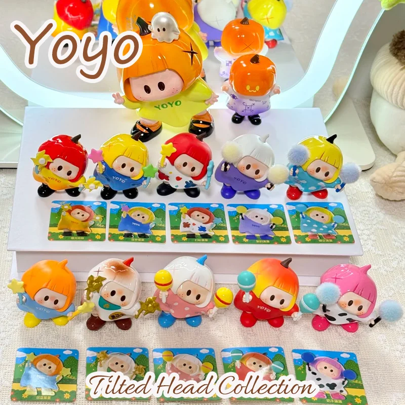 

Коллекция Yoyo с наклонной головой, слепая коробка, аниме-фигурка, кукла, игрушка, модель, настольные украшения, сюрприз, загадочная коробка, коллекционный подарок