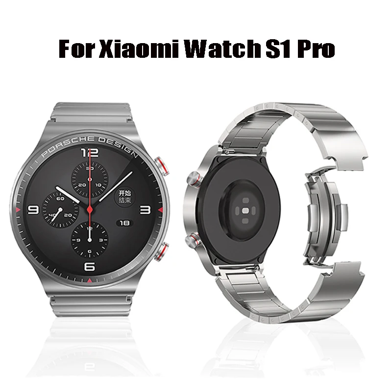 Оригинальный металлический ремешок Porsche Для Xiaomi Watch S1 Pro / Active наручный браслет для Mi Watch, цветные часы 2 Correa 22 мм, браслет