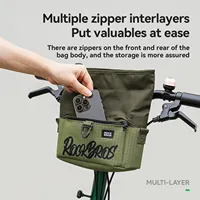 ROCKBROS Bike Front Bag 2.8L Expandable Capacity Portable Bag Suitable for Daily Easy to disassemble Cycling Accessories