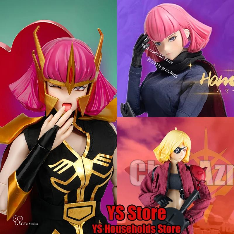 Figura de acción de Haman Karn Char Beauty Girl, escala 1/6, Guerrero GUNDAM, delicado, 12 pulgadas, Yiya Studio, soldado femenino, modelo de juguete