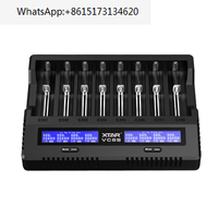 XTAR VC8S Charger New Released 8-slot Smart Versatile Li-ion&Ni-MH Battery  With Type-C Input&HD LCD