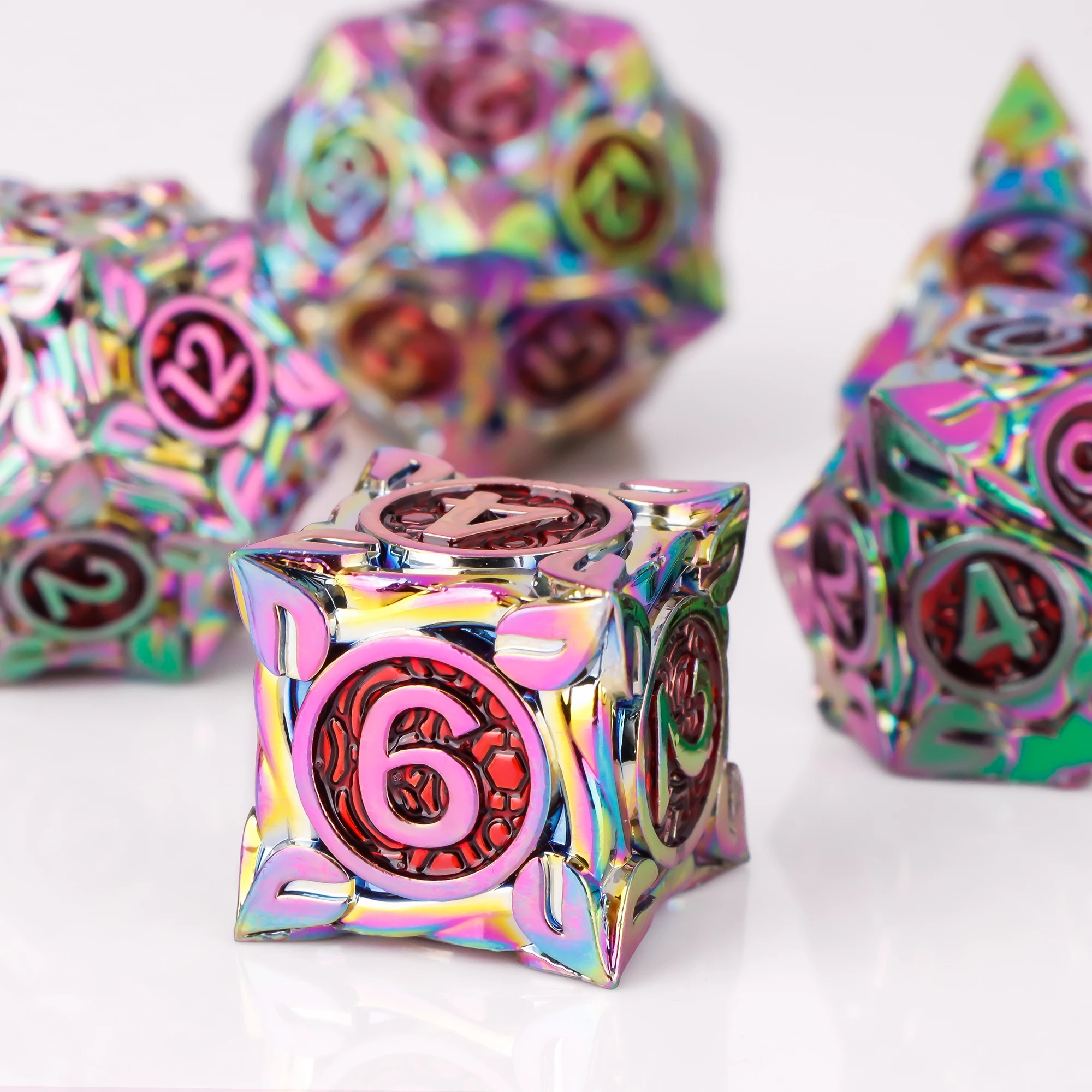 

Металлические кости DND для ролевых игр D&D Многогранные игральные кости для Dungeons and Dragons Dice для ролевых игр Набор кубиков D&D