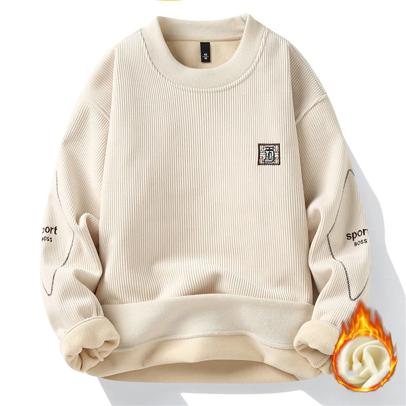 Men's Streetwear Casual Knit Sweater Pullover Spring Autumn Fashion Male Men's Jumpers Sweat-shirt Men Clothing Solid Color