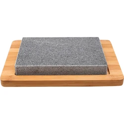 Granite Slate Grill Steak Plate Western Restaurant Natural Volcano Rock Frying Plate