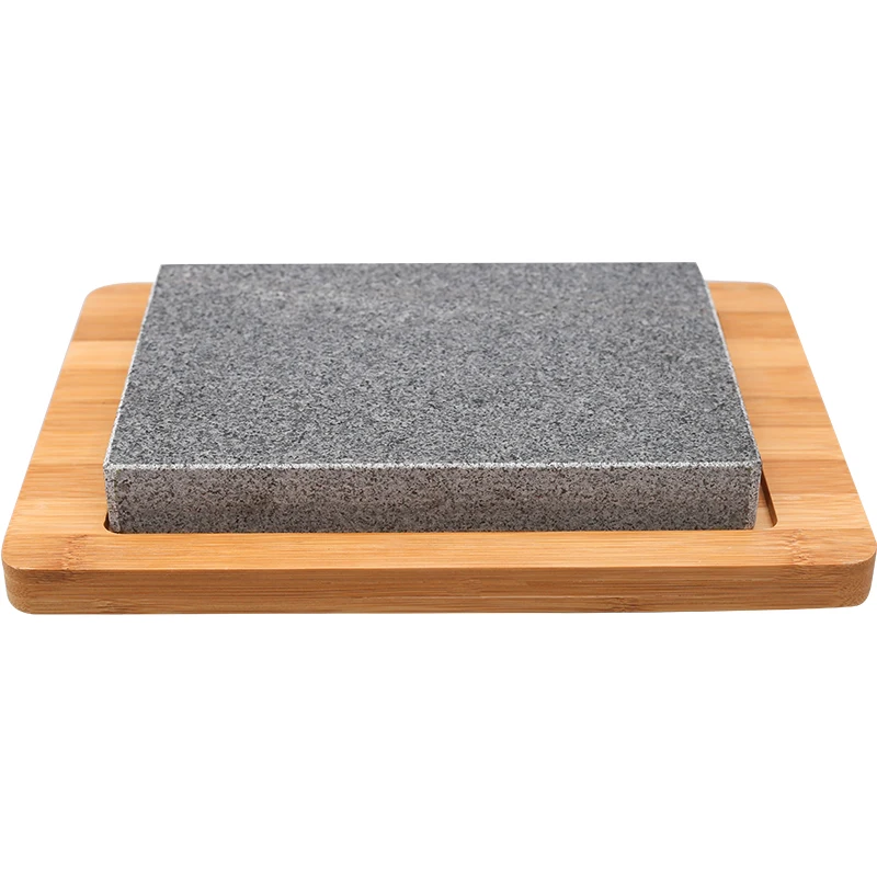 Granite Slate Grill Steak Plate Western Restaurant Natural Volcano Rock Frying Plate