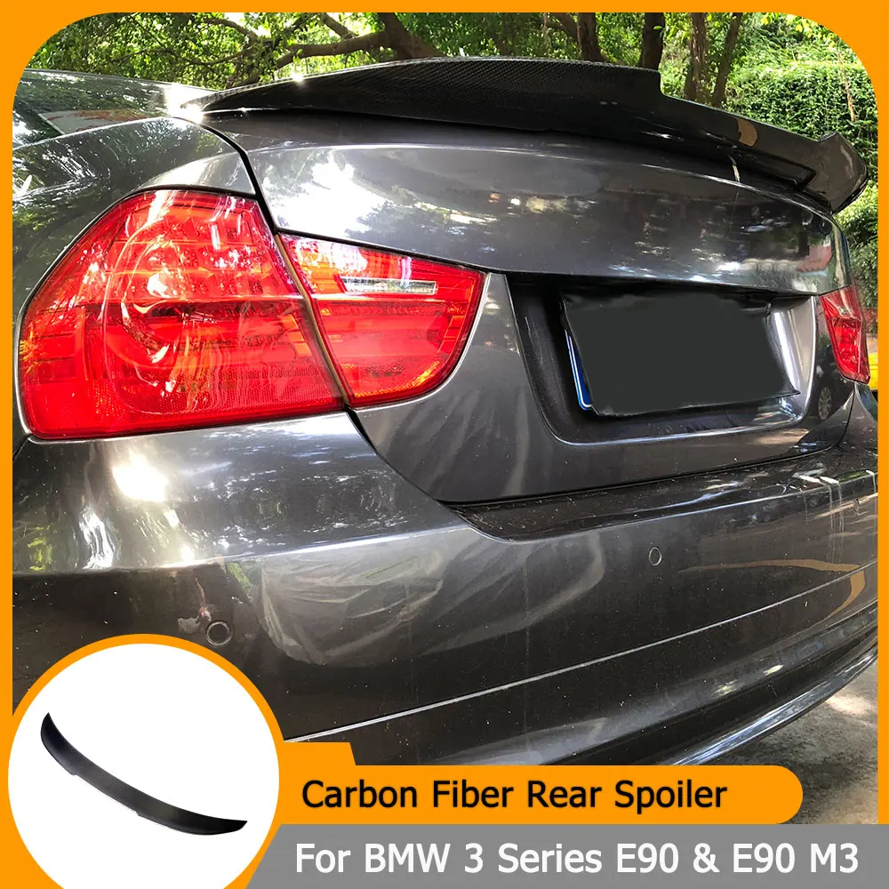 

Задний спойлер (накладка на багажник) для BMW 3 серии E90 и E90 M3 2005-2011, высокий спойлер-«хайк» на багажник, карбон/FRP