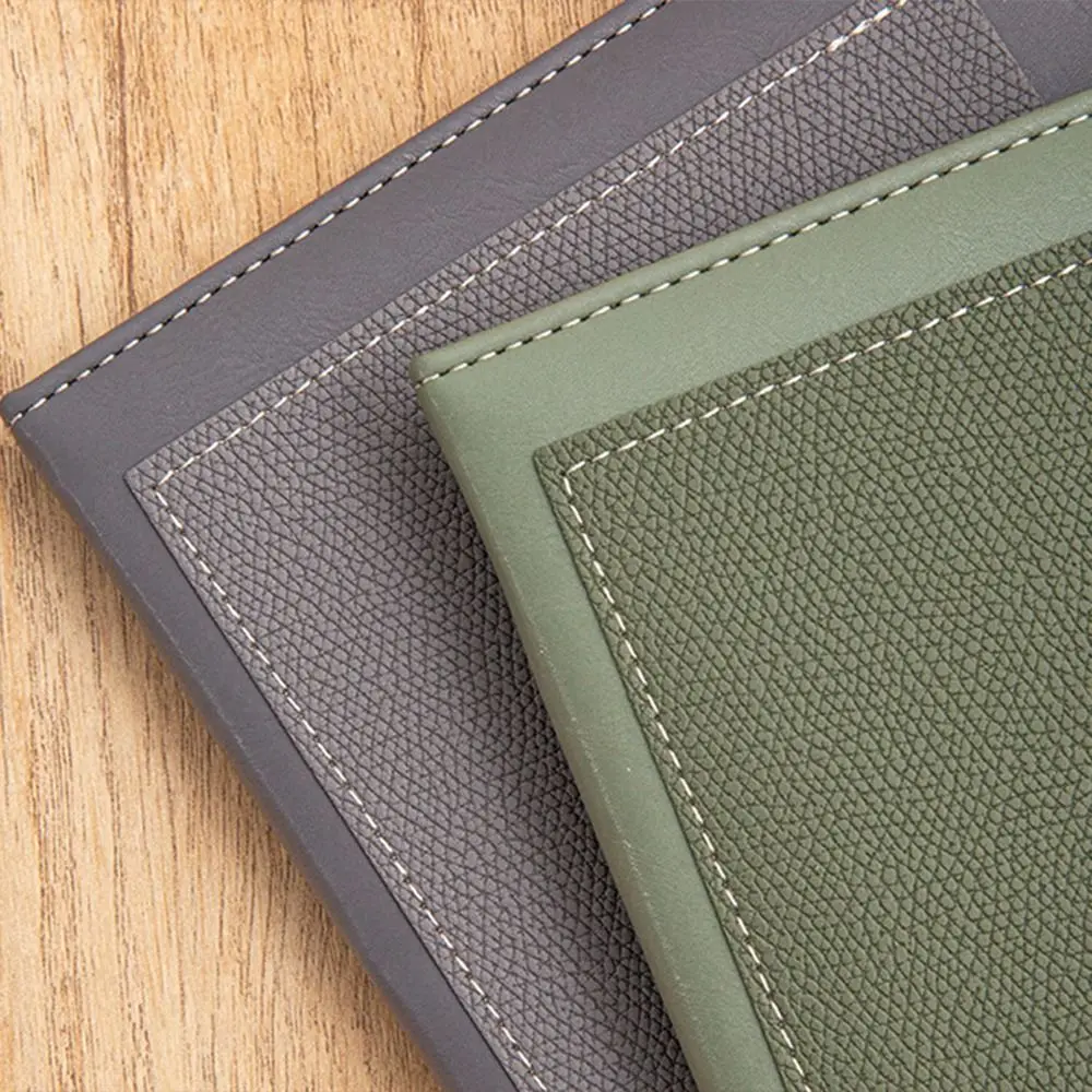 

200 Pages A5 Notebook Magnetic Suction Buckle Horizontal Line Business Office Notebook Wear-resistant PU Leather Cover