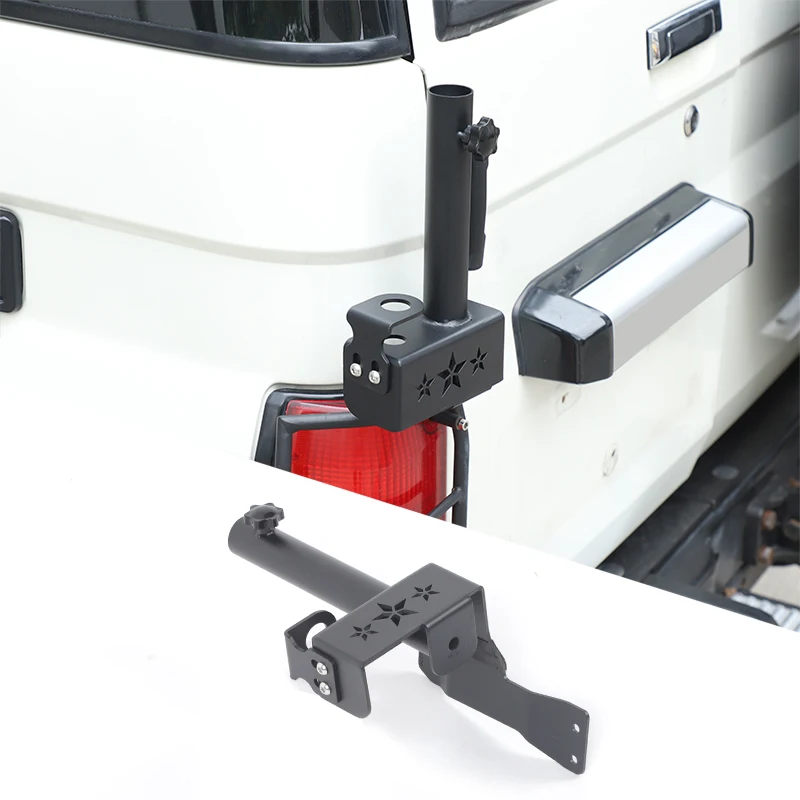 

Left Tailgate Flagpole Antenna Mount Bracket Rear Door Flagpole Mount Base For Toyota Land Cruiser LC71 LC76 J71 J76 2007-2026