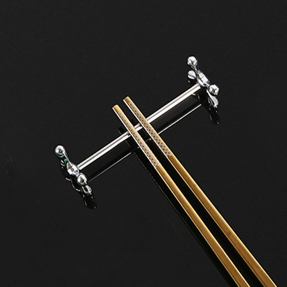 100Pcs Metal Plum Shape Chopstick Pillow Stainless Steel Chopsticks Rack Dining Table Chopsticks Holders Restaurant Cutlery Rest