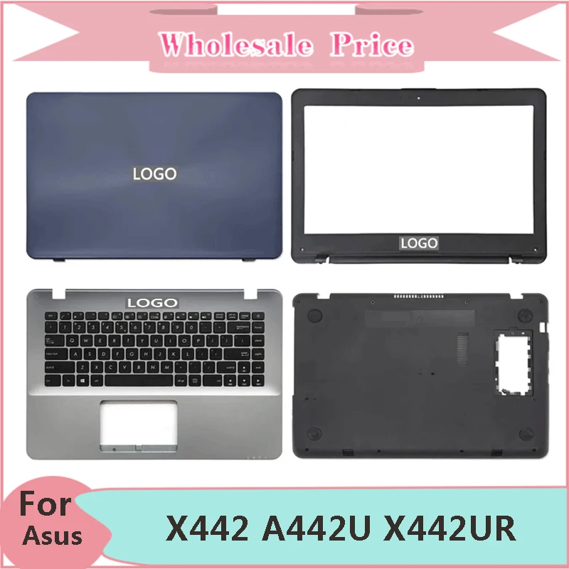 

New For Asus X442 A442U X442UR X442U W419U F442U A480U Laptop LCD Back Cover Front Bezel Upper Palmrest Bottom Case Keyboard