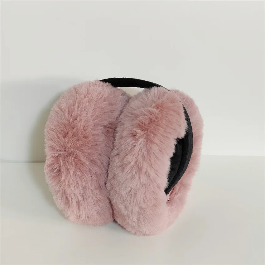 Foldable Earmuffs Stylish Plush Ear Warmers Women Ear Muffs Foldable Winter Earmuffs For Fishing Cycling Winter