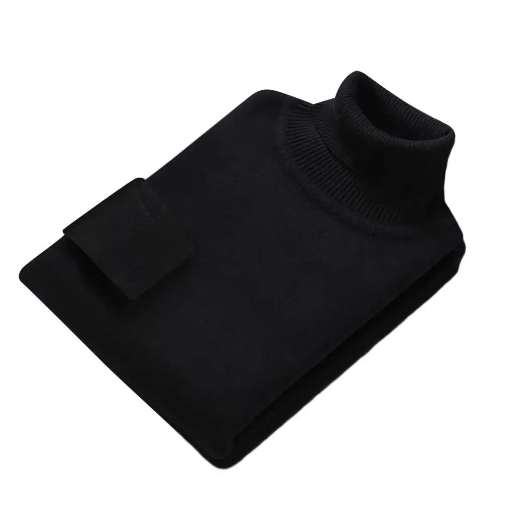 

Men Sweater Flattering High Lapel Sweater Pullover for Layering Bottoming sudaderas para hombres