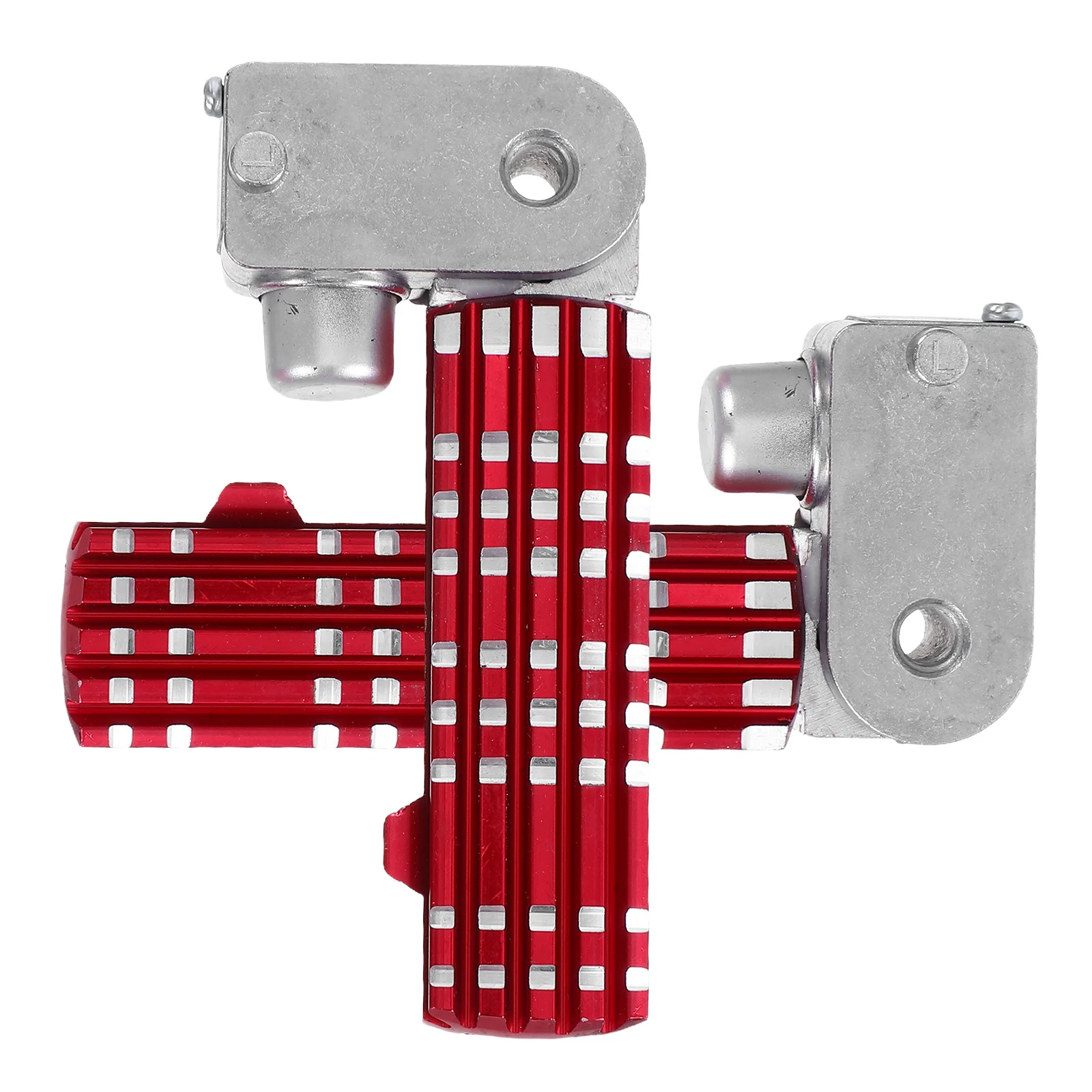 

2pcs Motorcycle Foldable Foot Pegs Aluminum Alloy Universal Fit For Scooter Bike Rear Passenger Footrest Non-Slip Folding Pedal