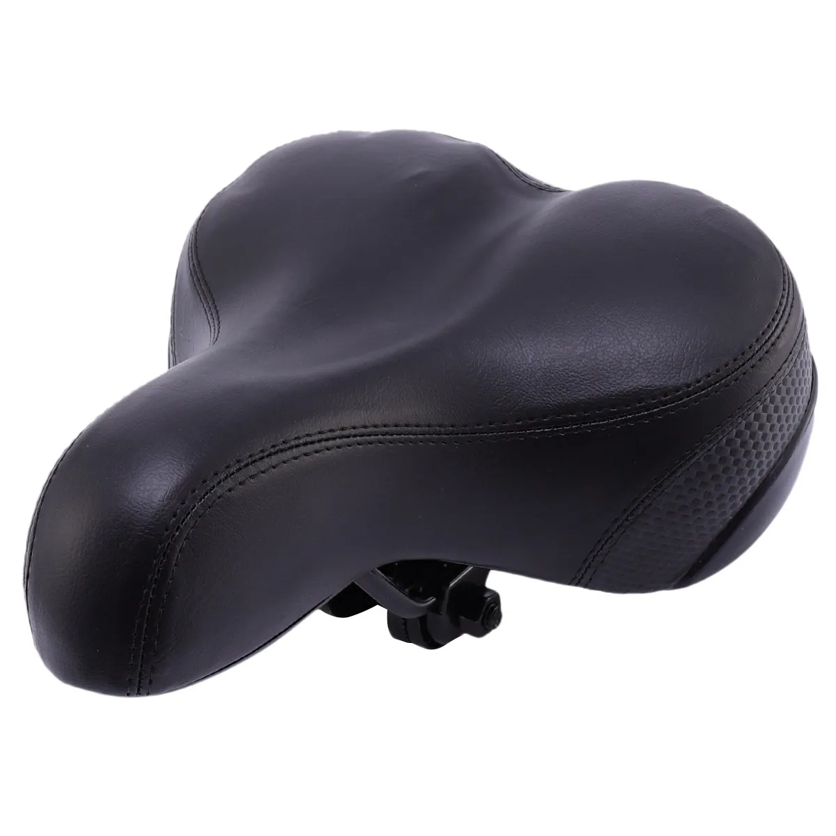

Black Double Spring Steel Base Bike Saddle Thickened Rear Wide Pad Universal Seat Cycling Cushion Bike Saddle for