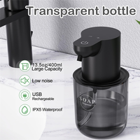 A82I-Touchless Automatic Foaming Soap Dispenser,4-Level Adjustable 400Ml Wall Mount Rechargeable Foam Hand Soap Dispenser