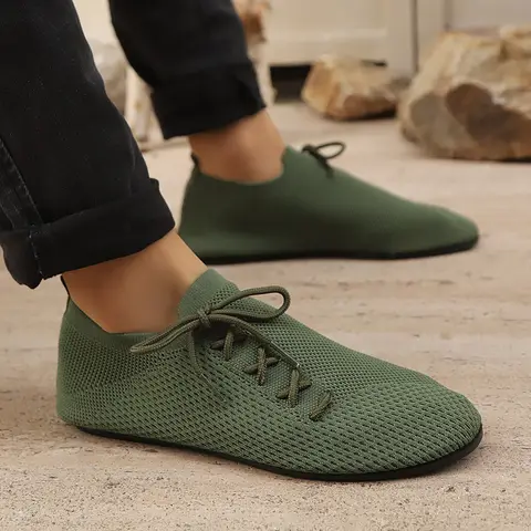 Thin Bottom Breathable Mesh Loafers Men Anti-Slip Driving Shoes Summer Casual Comfortable Walking Shoes Office Mens