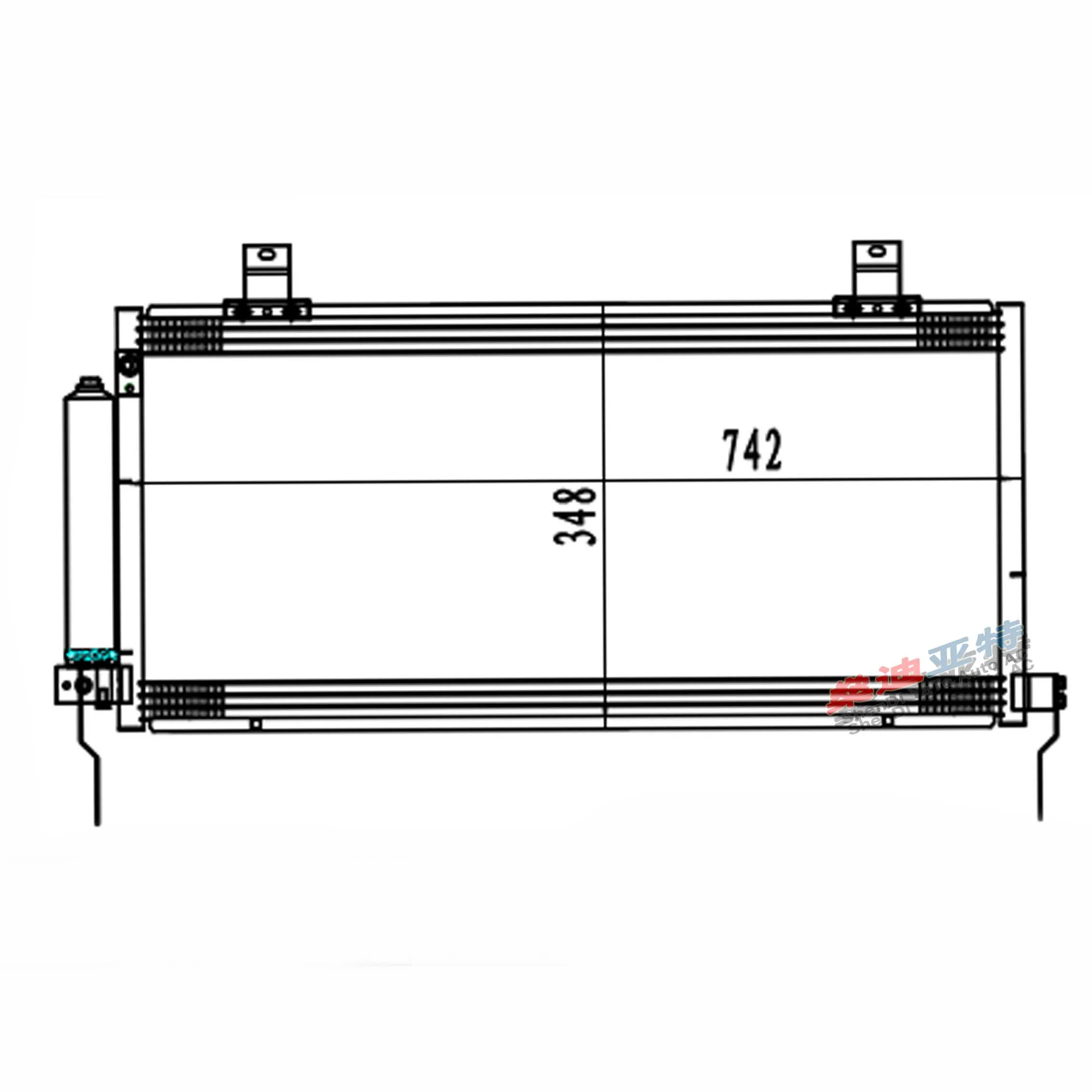 Air Conditioning Condenser For Mitsubishi Goran IX Saloon W / Drier 2003-2012 7812A173 MR958343