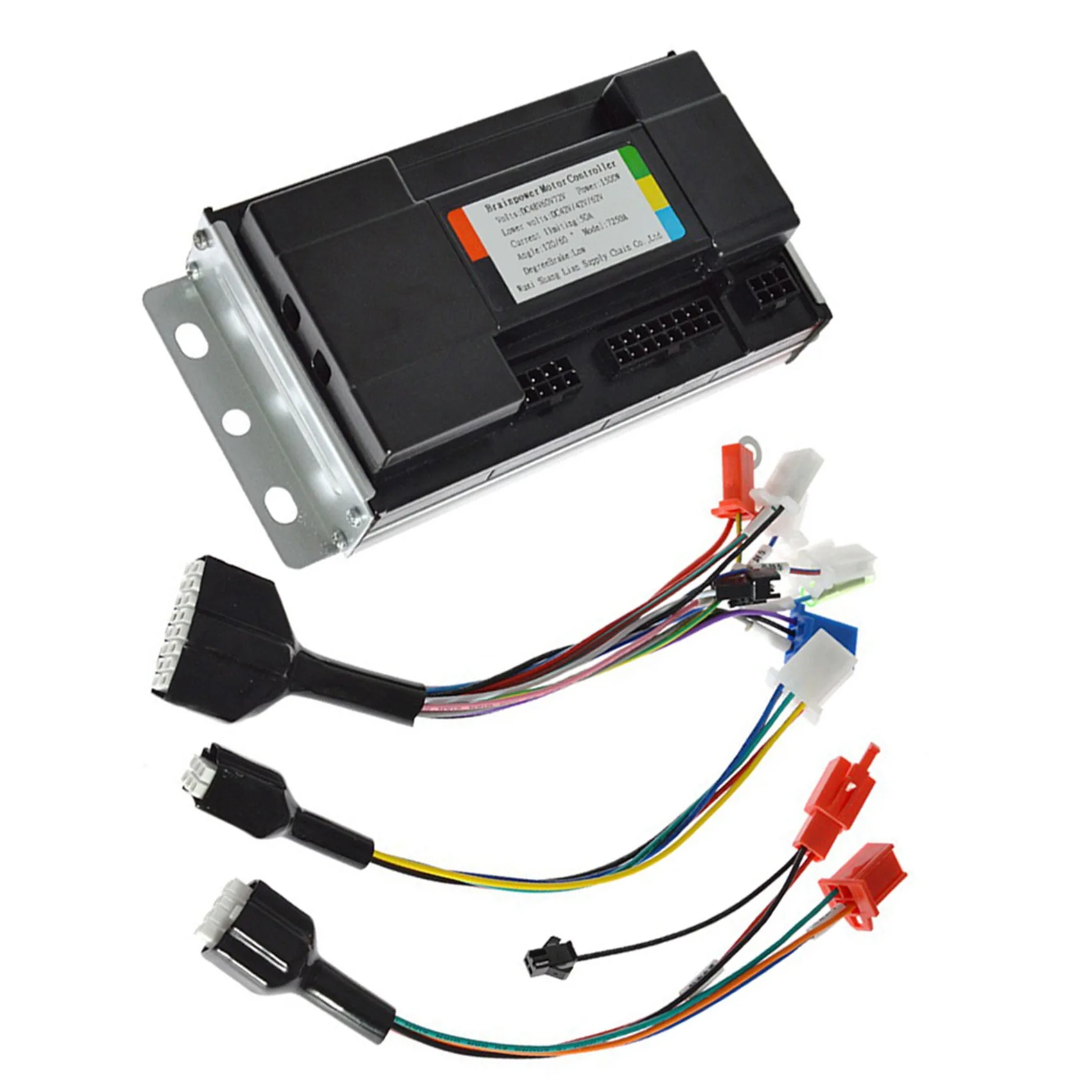 48V/60V/72V 50a Elektrische Fietscontroller 1500W Sine Wave Split Intelligente Motorsnelheidsregelaar