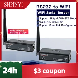 Smallest Elfin-EW10A-0  Wireless Networking Devices Modbus TPC IP Function RJ45 RS232 to WIFI Serial Server
