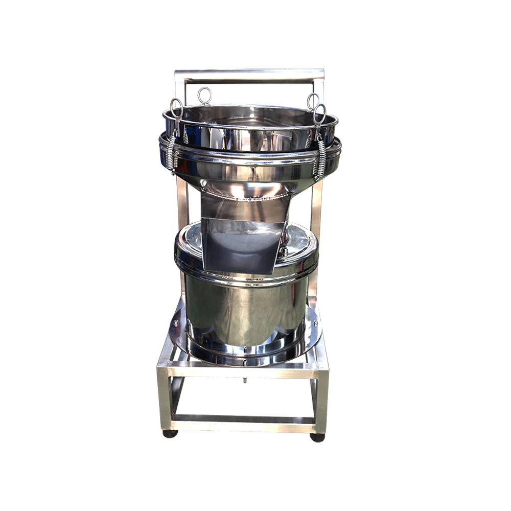 Cernidor Vibratorio 450 de Acero Inoxidable – Tamiz Redondo para Polvo de Leche y Productos Lácteos en Polvo