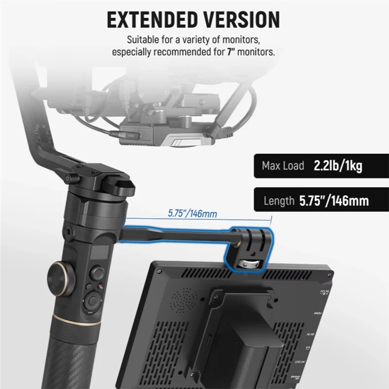 

FEDI-Adjustable Field Monitor Mount For DJI RS 2 RSC 2 360° Rotatable Camera Monitor Bracket With 1/4" Threads
