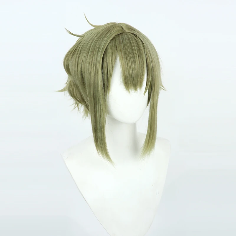 أنيمي الساحرة من ميركوري إيلان سيريس شعر مستعار تأثيري هالوين كرنفال الدعائم الطرف الشعر الاصطناعية ألياف مقاومة للحرارة + غطاء شعر مستعار #2