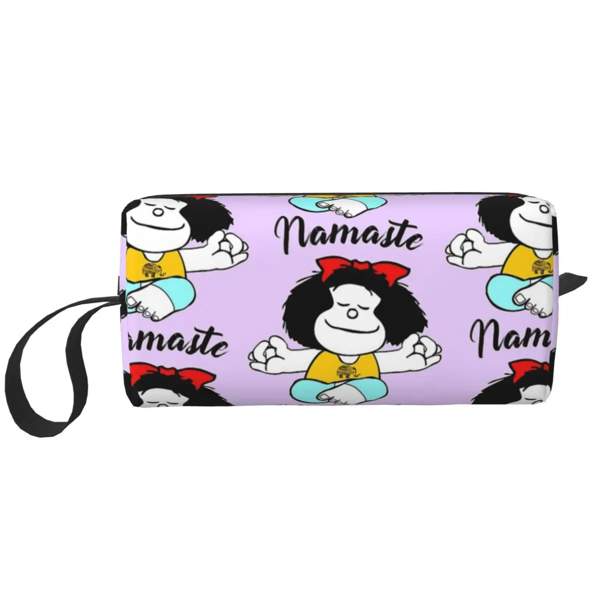 

Mafalda Namaste косметичка, милый мультяшный косметичка, дорожная сумка для туалетных принадлежностей, органайзер женский и мужской