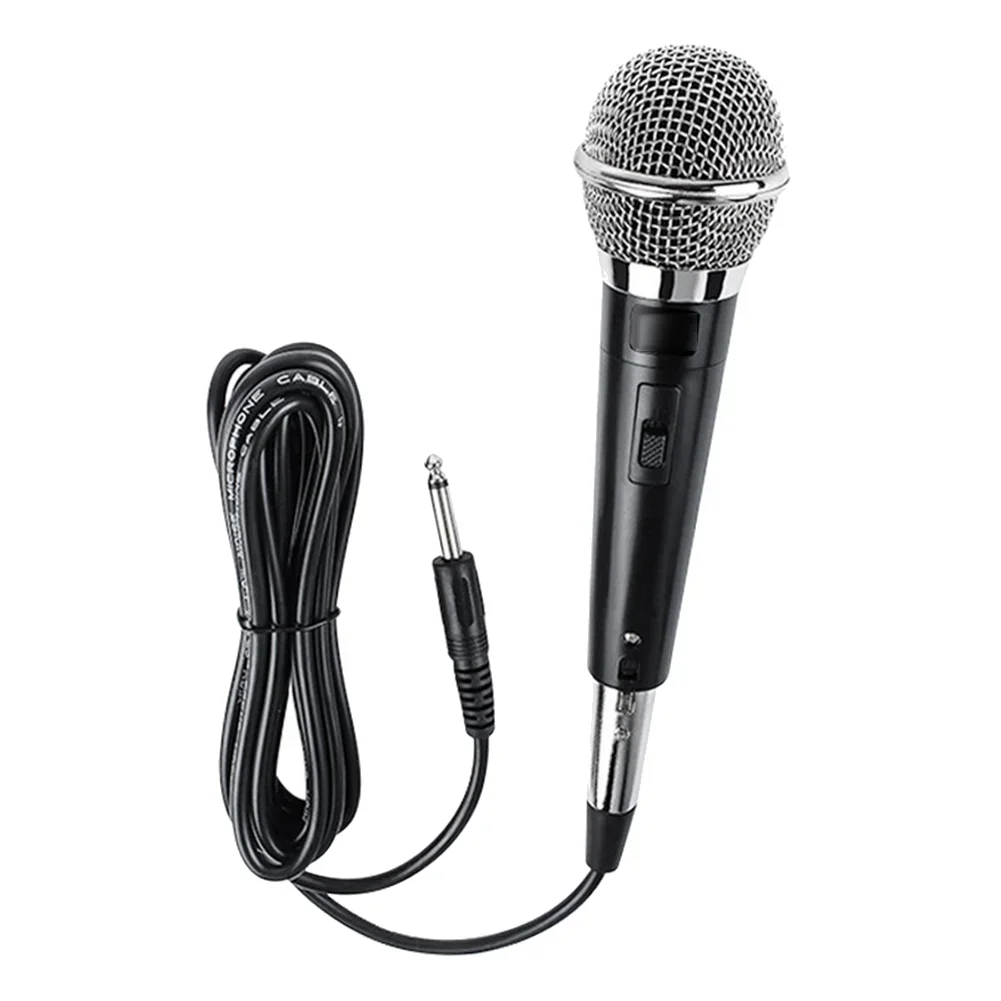 Karaoke Microphone MIC Handheld Dynamic 6.3mm Wired Dynamic Microphone Clear Voice for Karaoke Vocal Music Performanc