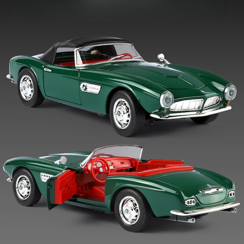 1:24 507 Vintage Klassieke Auto Legering Model Auto Diecasts Metalen Model Simulatie Geluid Licht Collectie Jongens Speelgoed Gift