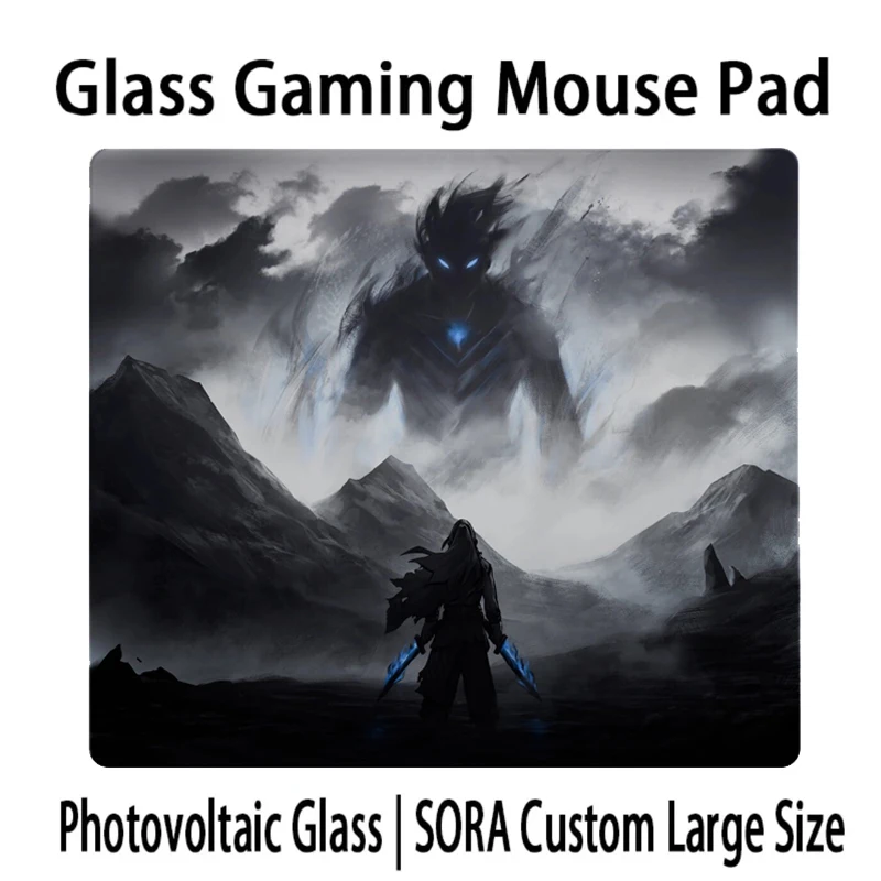 

Cool P-Phantom Japanese Glass Gaming Mouse Pad New Frosted Surface Custom Gamer Large Desk Mat Upgrade FPS Gaming Glass Mousepad