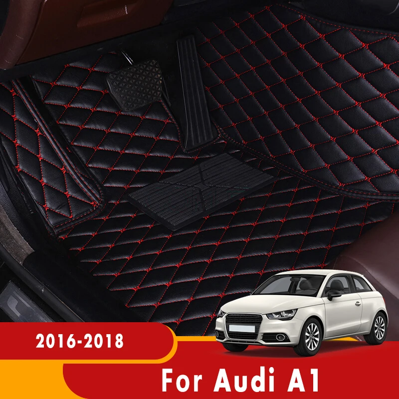 

Ковры для Audi A1 2018 2017 2016, автомобильные коврики, автомобильные аксессуары для интерьера, защитный декор на заказ, подушечки из искусственной кожи