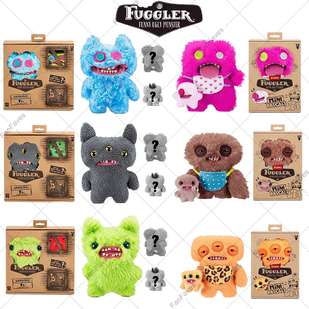 

FUGG FAMILY Ugly Fuggler Tooth Monster Original Plush Toys MINI RASCALS BABY MOSTER Stuffed Filled Doll Gift for Kids