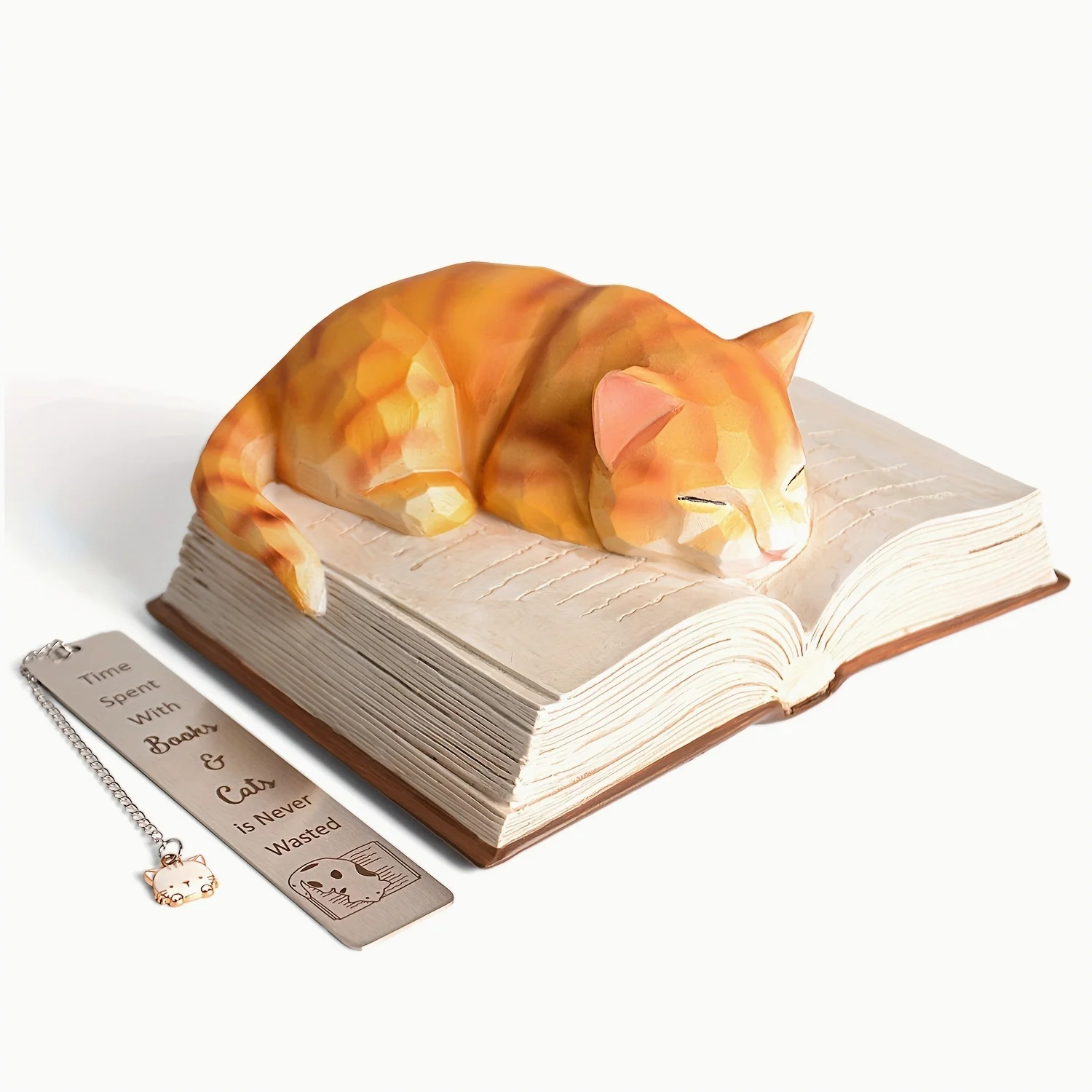 Cat & Book Lover Gifts – Collectible Black Cat Figurines, Adorable Ceramic Decor for Shelves or Bookcases, Thoughtful Present fo