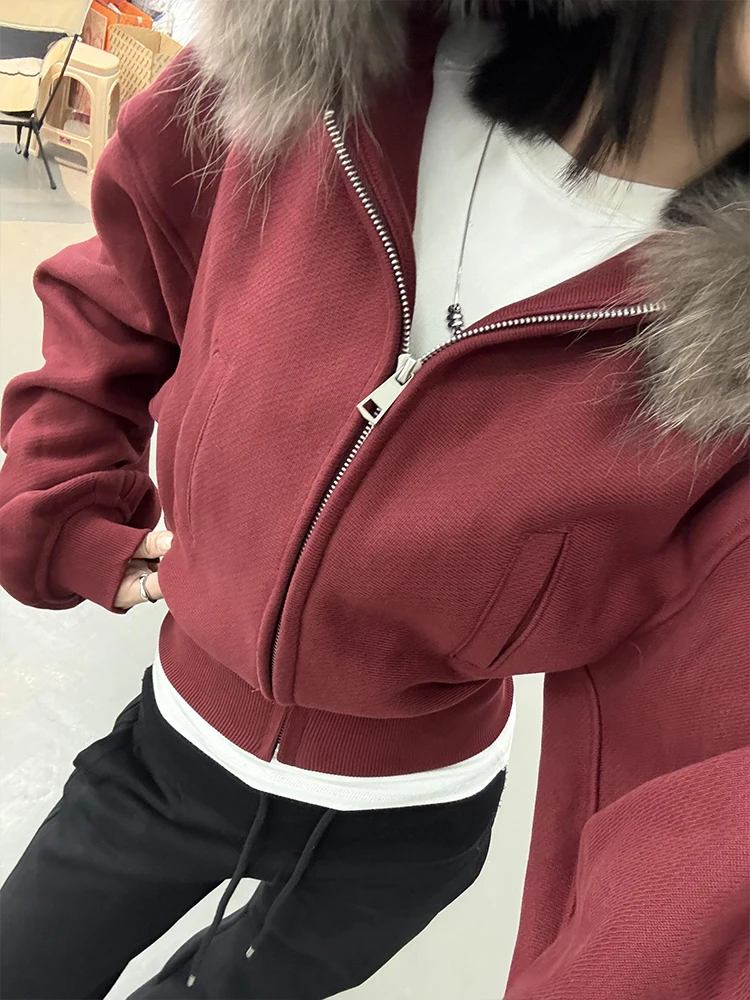 R Pte ort رقيق طوق هوديي Jaet المرأة الخريف الشتاء ملابس داخلية سليم صالح متعدد الوظائف البلوز معطف تخفيف Sle #4