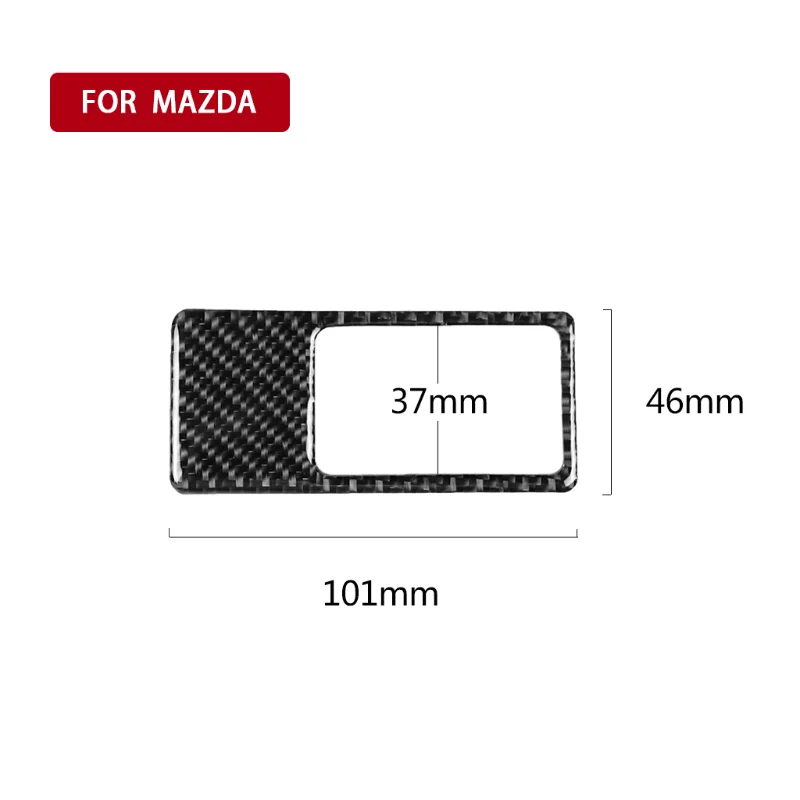 For Mazda CX-5 CX5 2017 2018 Headlight Switch Button Panel Cover Trim Frame Sticker Car Interior Accessories Carbon Fiber