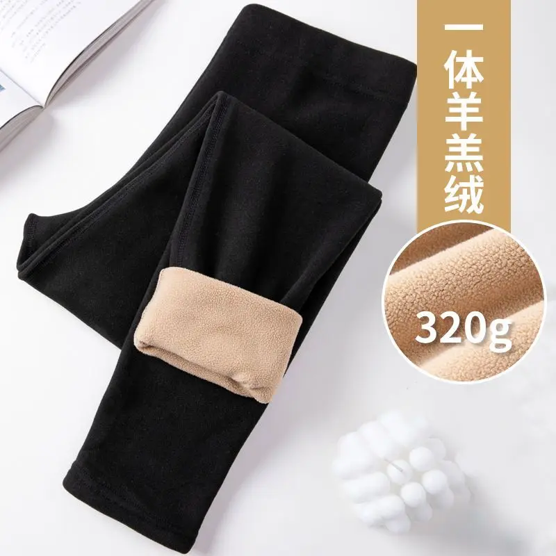 

Женские теплые брюки с бархатом и утолщенными осенними брюками с высокой талией и нижней частью, немецкие теплые бархатные хлопковые брюки