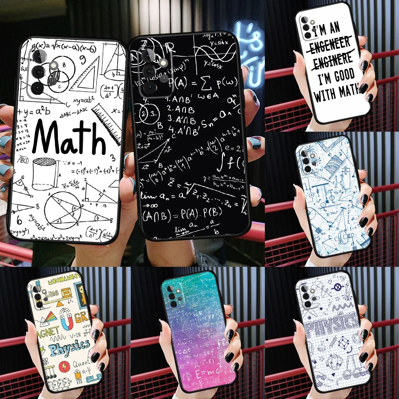 Physics Math Formula Equation Case For Samsung Galaxy A54 A34 A24 A14 A73 A53 A33 A23 A13 A52 A32 A22 A12 A51 A71 Cover