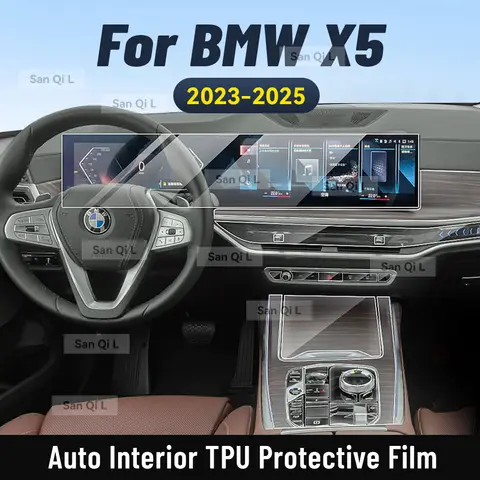 Interni auto Console Centrale Media Cruscotto di Navigazione TPU Pellicola Della Protezione Per BMW X5 2023 2024 2025 Accessori Auto