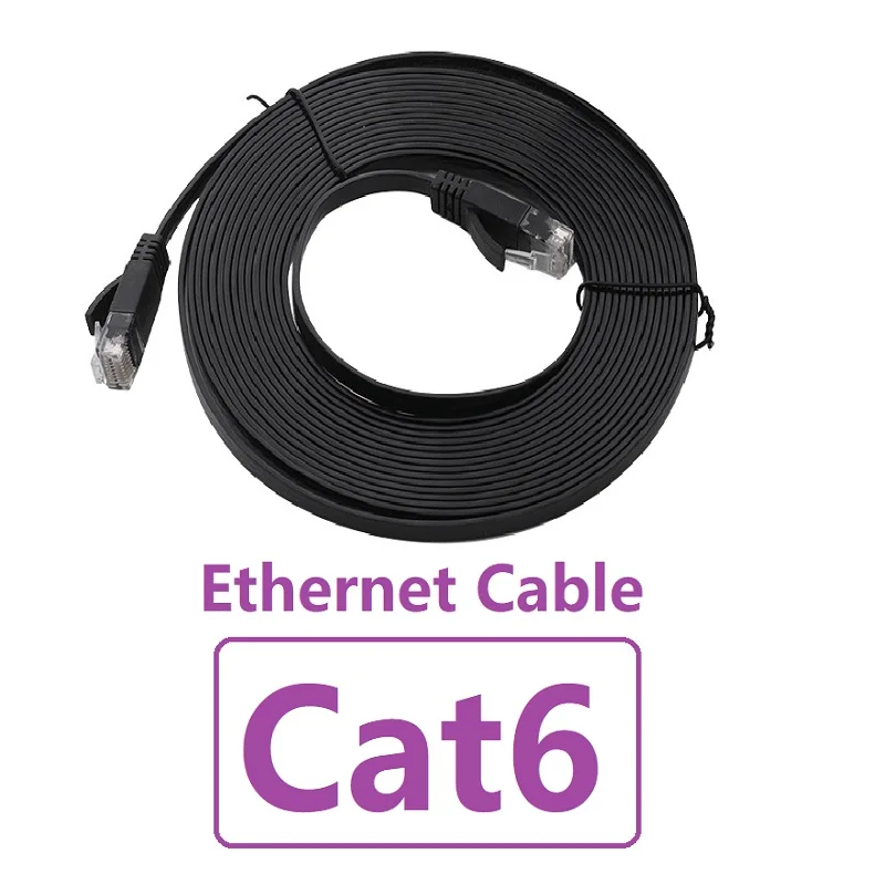 جيجابت Cat6 كابل إيثرنت شقة Lan الحبل عالية السرعة 1000Mbps cat 6 شبكة RJ45 كابل ل PS5 PC IPTV Xbox الإنترنت راوتر #2