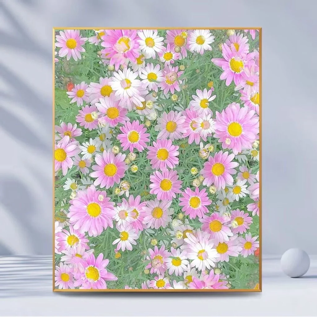 

Beautiful Little Daisy Decorative Paintings Living Room Bedroom Layout Wall Hanging Painting Wall Poster Nordic Wall Art Draw