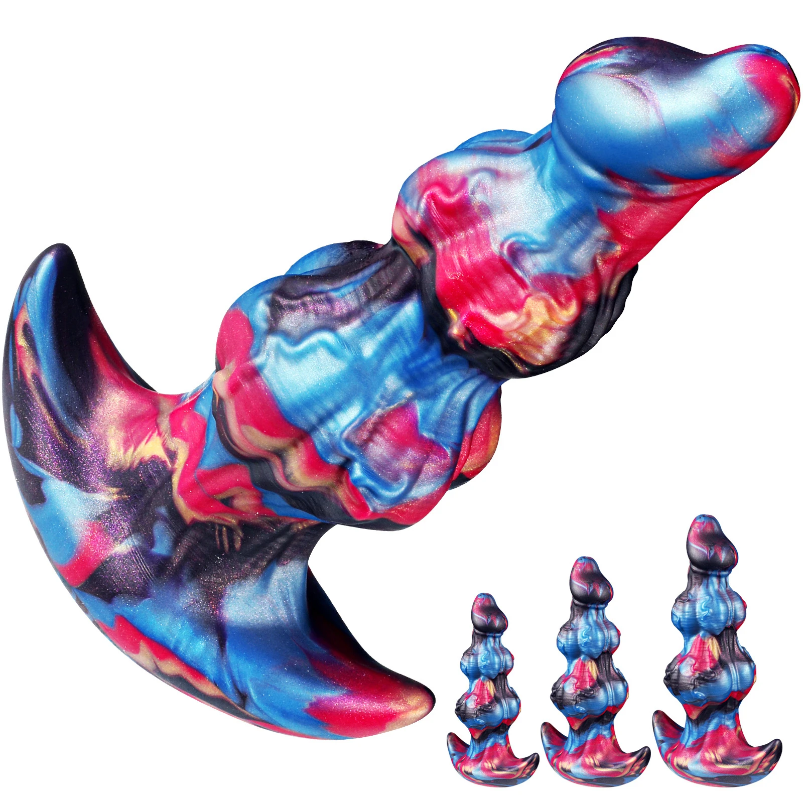 Irregular Silicone Anal Plug Male Female Masturbation Toy Liquid Silicone Adult Product Realistic Design Sexual Health Toy