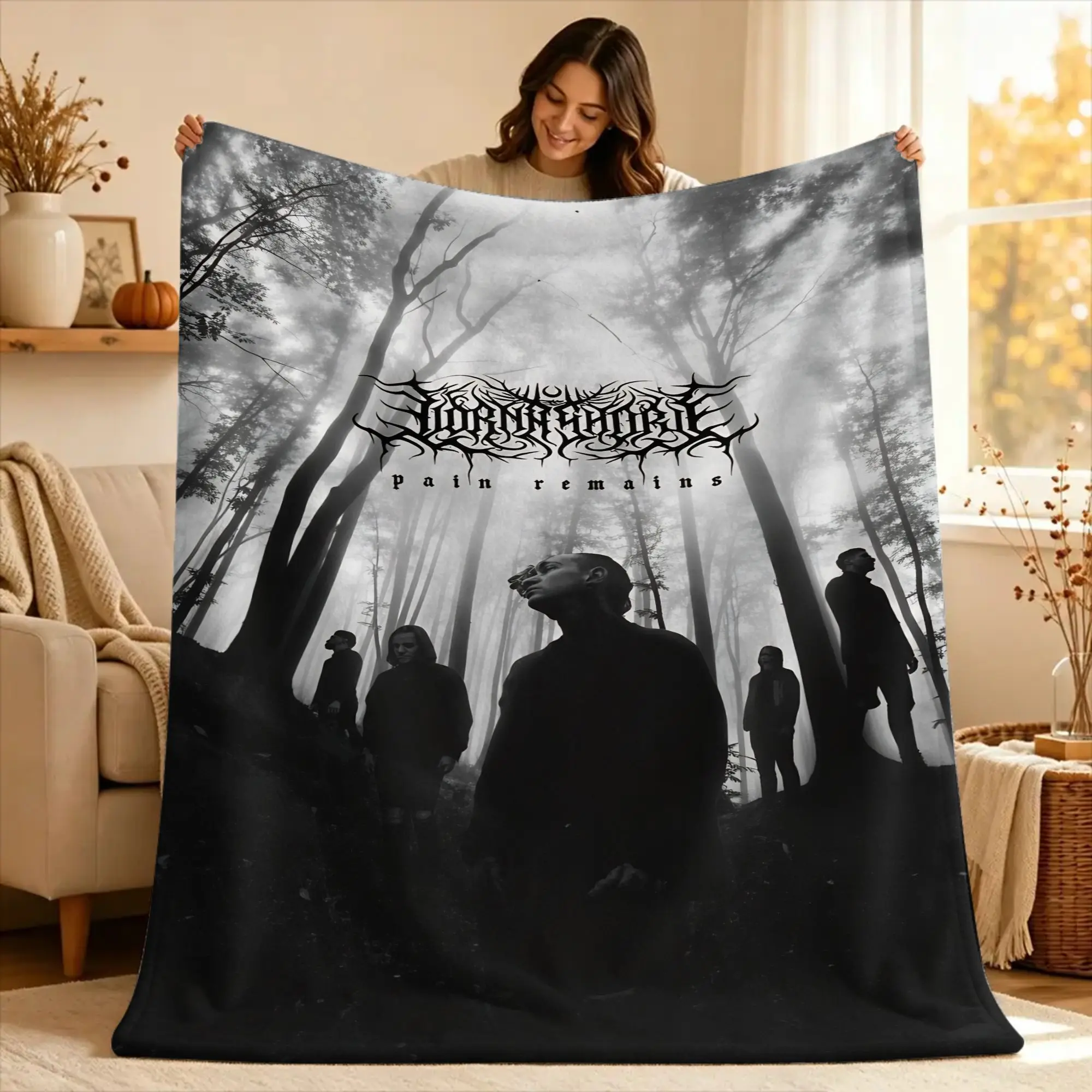 L-Lorna Shore Soft Warm Blanket  Girls Boys Plush Throw Blanket Funny Home Decor Flannel Bedspread Sofa Bed Cover