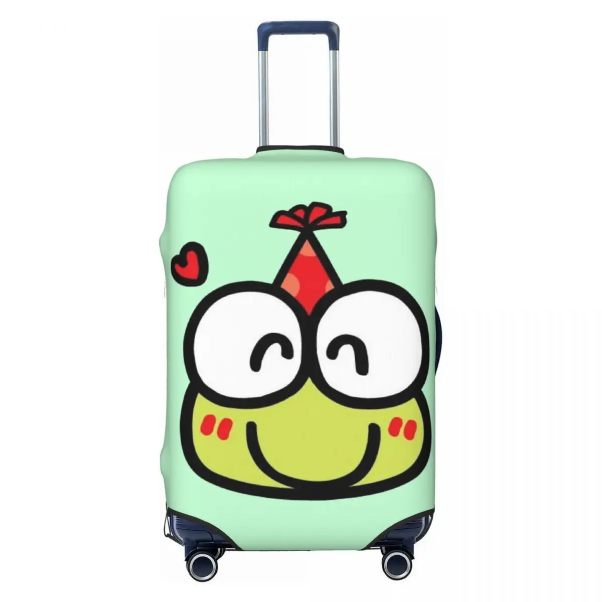 

Custom KeroKeroKeroppi Love Luggage Cover Elastic Travel Suitcase Protective Covers Suit For 18-32 inch