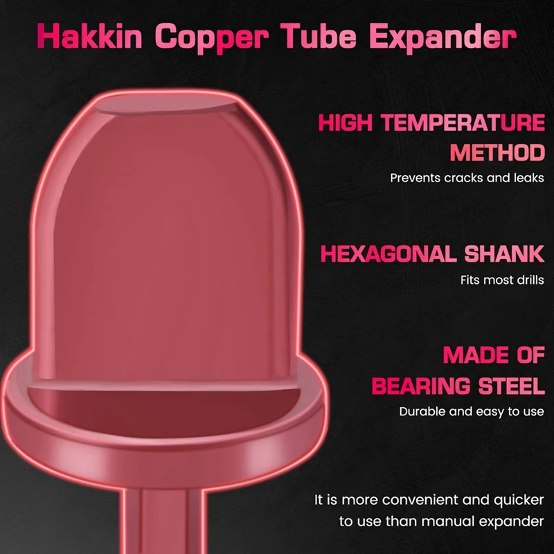 Набор сверл, комплект из 7 насадок для развертки труб, 1/4 дюйма, дюйма, 1/2 дюйма, дюйма, прочная Шестигранная медная трубка 7/8 дюймов