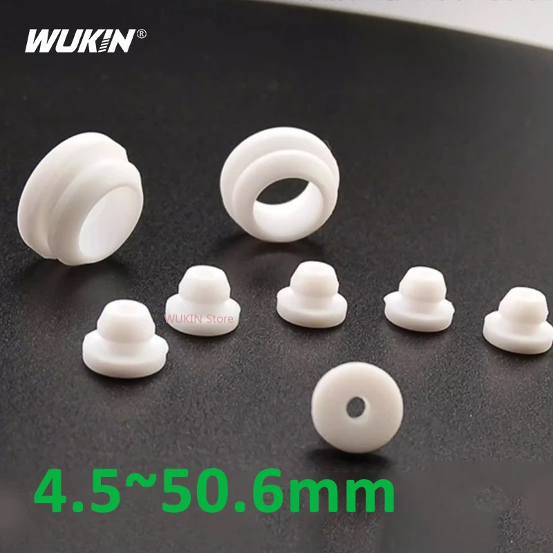 Белые-силиконовые-резиновые-вставки-заглушки-для-проводки-защитные-кольцевые-прокладки-для-кабелей-уплотнительные-кольца-втулки-для-сквозных-отверстий-заглушки