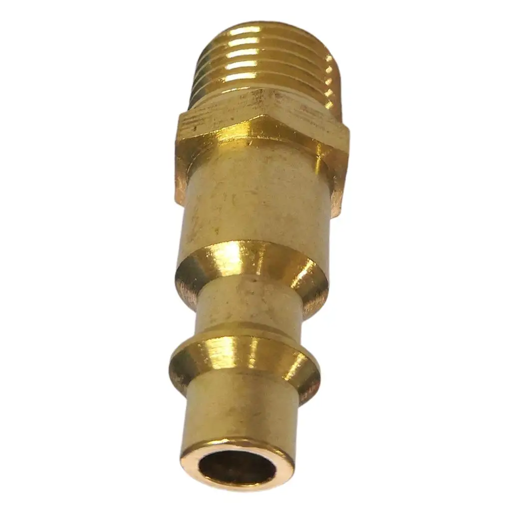 Solid Brass Air Hose Quick Connector Rust Resistant Coupler Plug for Pneumatic Tools Equipment