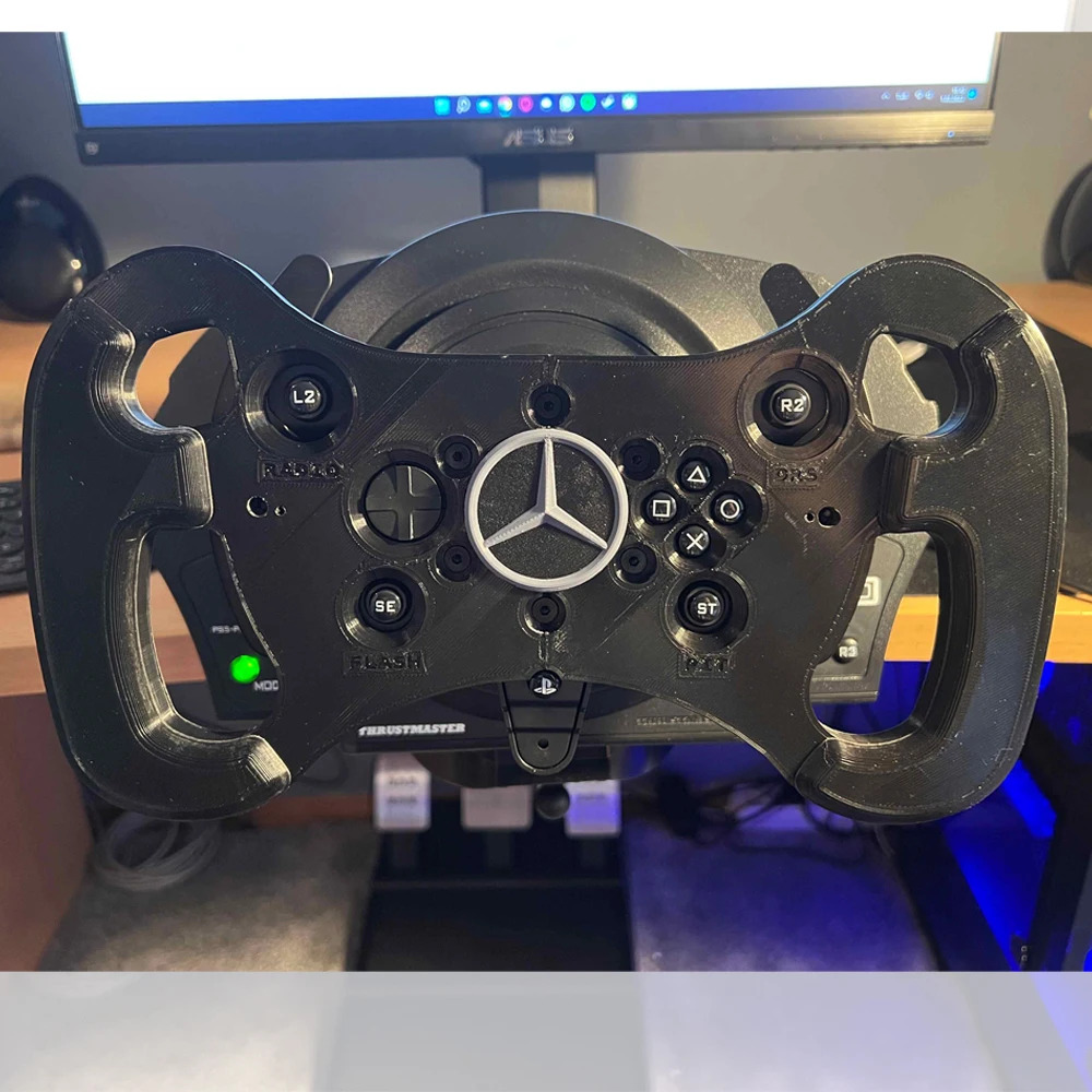 Customized 3D Printed PLA Sim Wheel mod for Thrustmaster T300RS GT